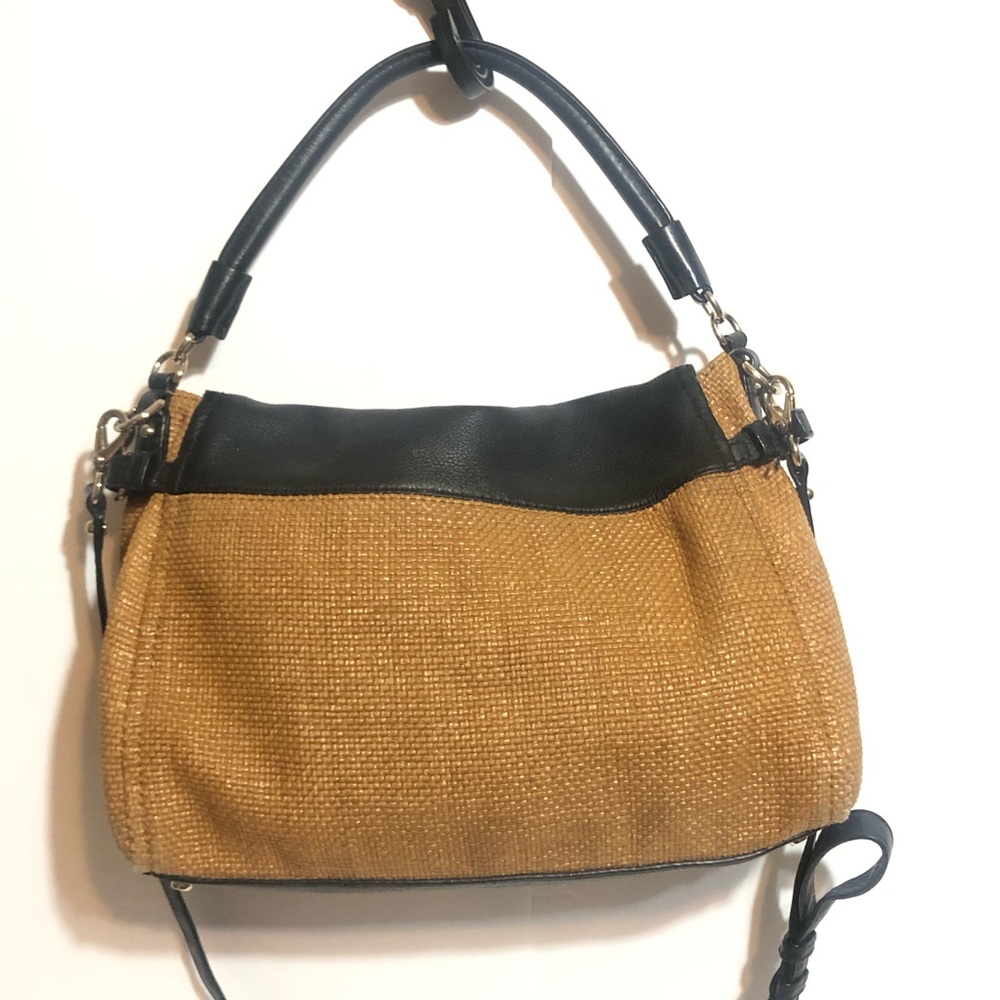 Kate Spade Cobble Hill Minka Black Tan Satchel - Picture 7 of 8